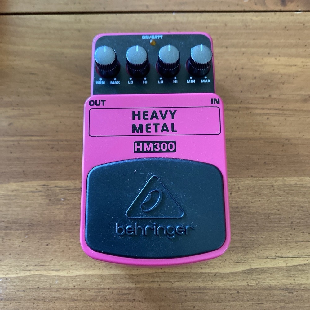 Behringer HM300 Ultra-High Gain Heavy Metal Distorion Guitar Pedal Open Box